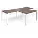 Adapt 2 Person  L Shape Desks with Return Unit